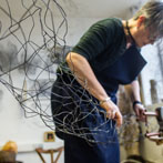 Claire Lee in her studio 2018